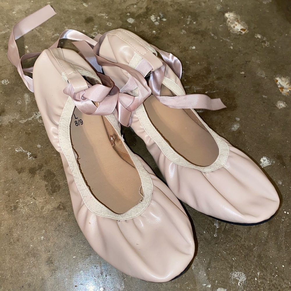 NWOT Rue 21 Lace Up Ballet Flats